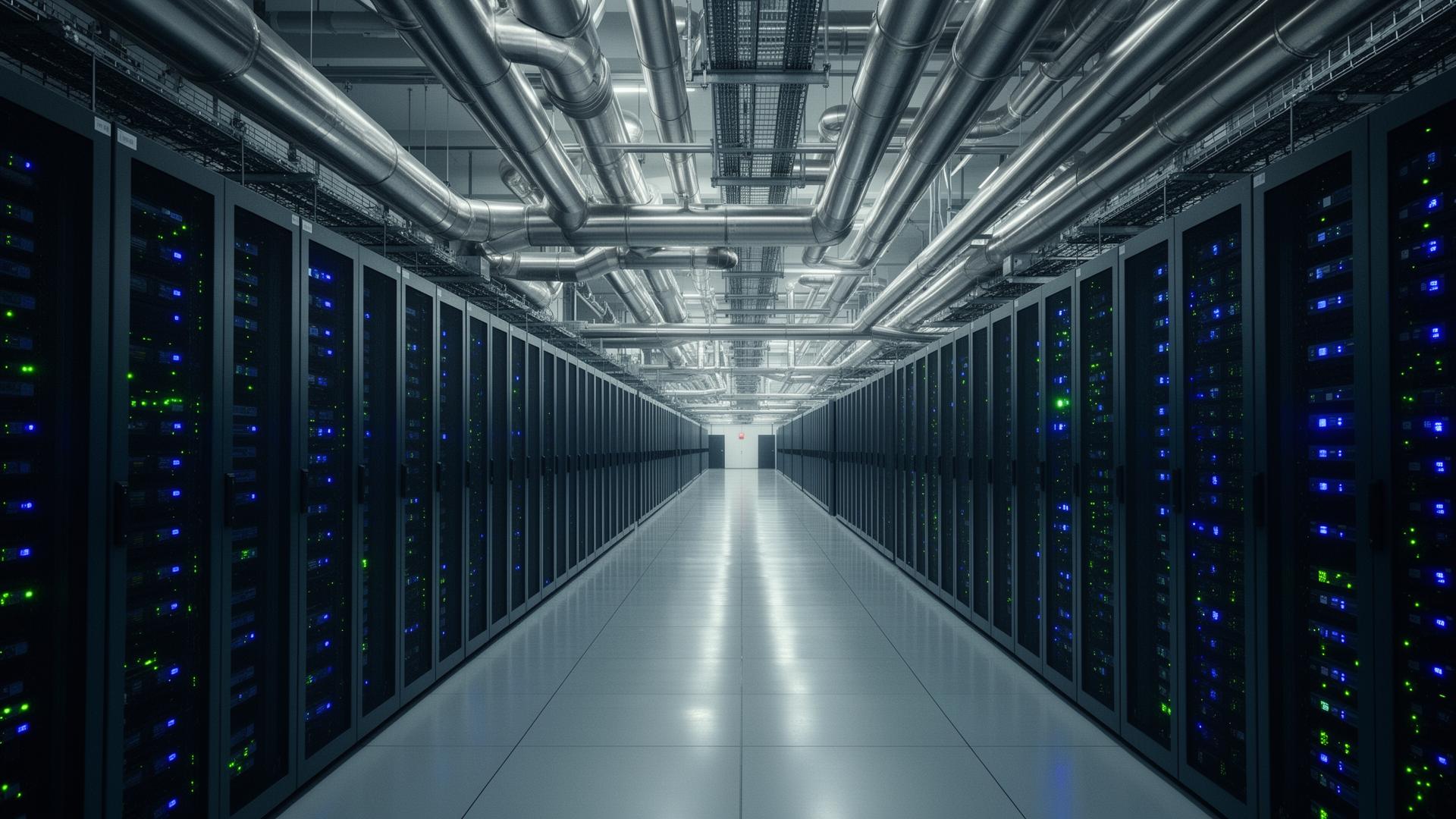 Hyperscale data centre cooling pipework